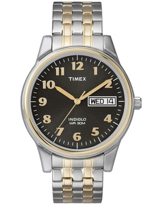 TIMEX Charles Two-Tone Men's Watch T26481 INDIGLO + BOX