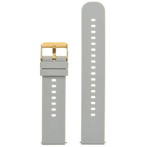 U27 rubber watch strap - light gray/gold - 22mm