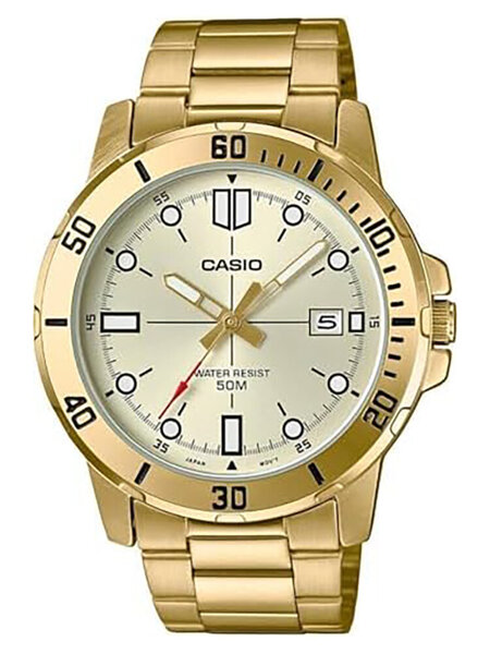 CASIO MEN'S WATCH MTP-VD01G-9E (zd185d) + BOX