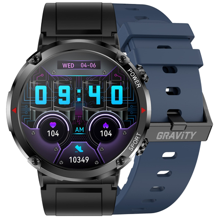 GRAVITY GT21-5 MEN'S SMARTWATCH - BLUETOOTH CALL, ADDITIONAL BELT (sg025e)