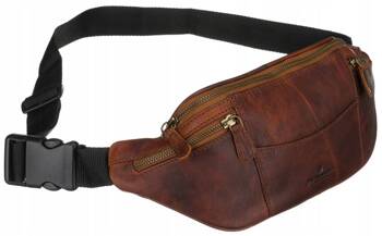 Leather bumbag PETERSON PTN 2507-OLH