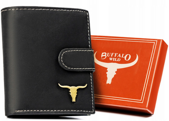 Leather wallet RFID BUFFALO WILD RM-24-16L-BAW