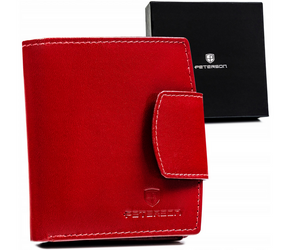 Leather wallet RFID PETERSON PTN D314-BFA