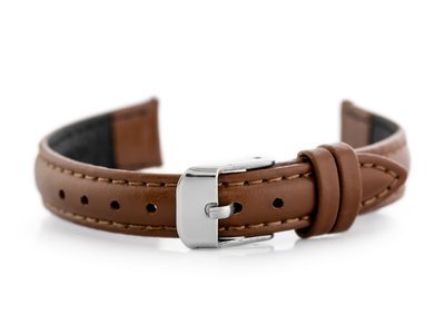 Leather watch strap - CASIO - camel - 12mm