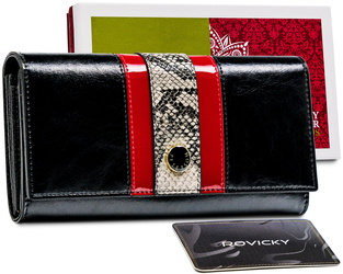 Leatherette women wallet DAVID JONES P117-910 Beige