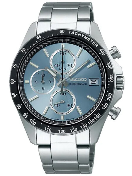 MEN'S SEIKO CHRONOGRAPH SELECTION SBTR029 WATCH + BOX