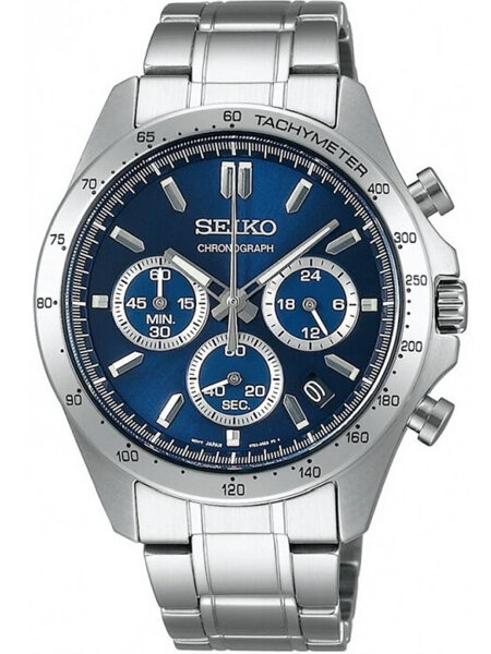 MEN'S WATCH SEIKO CHRONOGRAPH CASUAL QUARTZ SBTR011 + BOX