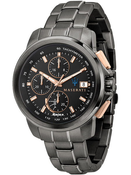 Maserati Successo Solar Chrono Men's Watch R8873645001 + BOX