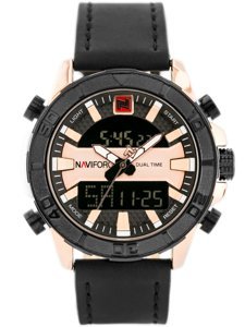 NAVIFORCE MEN'S WATCH - NF9114 (zn046d) - black/rosegold