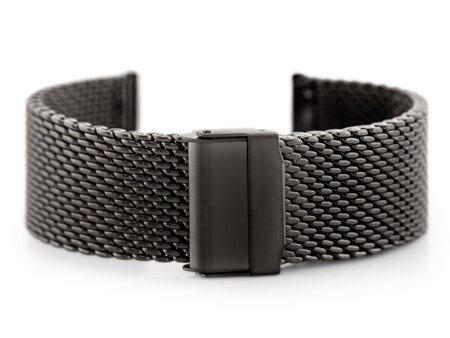 Pacific 10 bracelet - HQ mesh - graphite matte 24mm