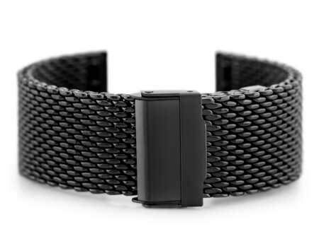 Pacific 12 bracelet - HQ mesh - black 26mm