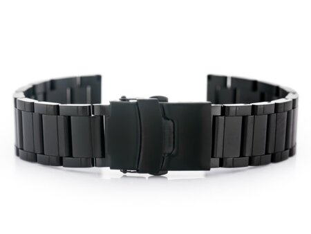 Pacific Model 10 solid bracelet - black 22mm