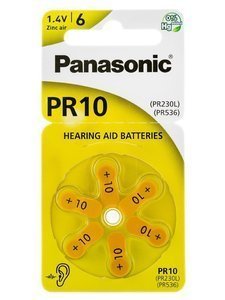 Panasonic PR10 hearing battery - set of 6pcs.