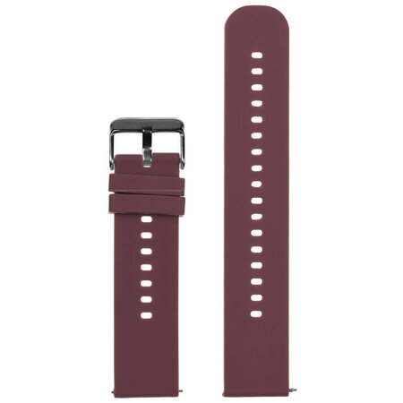 Pasek gumowy do zegarka U27 - fioletowy/czarny - 22mm