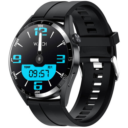 SMARTWATCH MĘSKI PACIFIC 42-04 - ROZMOWY BLUETOOTH, ASYSTENT GŁOSOWY (sy035d)