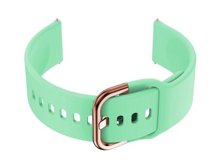 U01 smartwatch rubber strap - mint/rosegold - 20mm