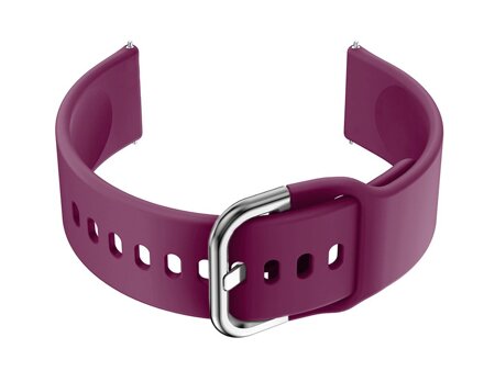 U01 smartwatch rubber strap - purple/silver - 20mm