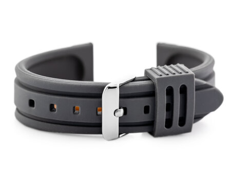 U09 rubber watch strap - gray - 20mm