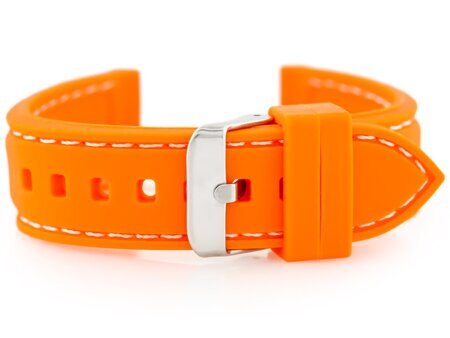 U20 rubber watch strap - orange 20mm