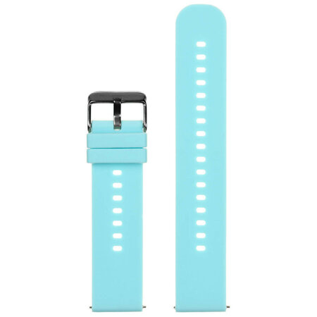 U27 rubber watch strap - blue/black - 20mm