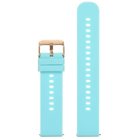 U27 rubber watch strap - blue/rosegold - 18mm