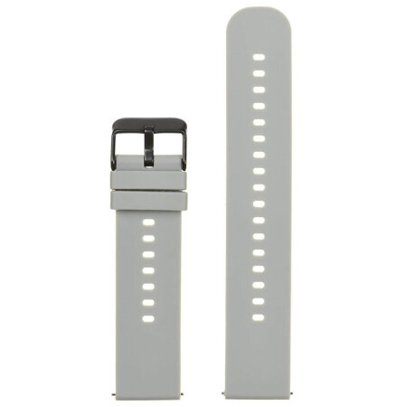 U27 rubber watch strap - light gray/black - 20mm