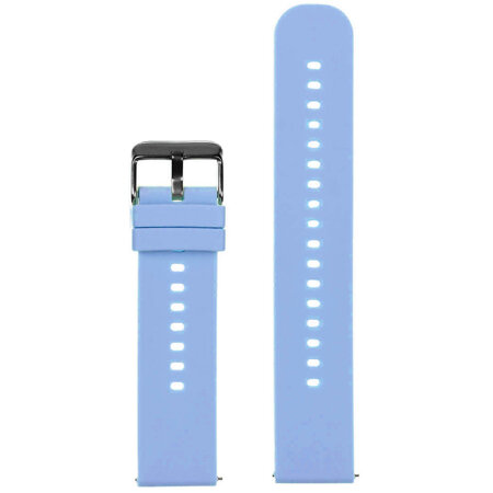 U27 rubber watch strap - light purple/black - 20mm