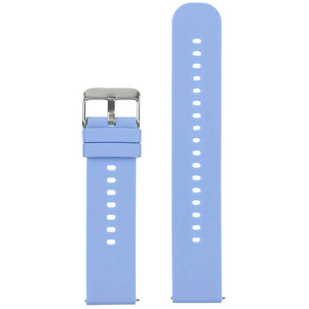 U27 rubber watch strap - light purple/silver - 22mm