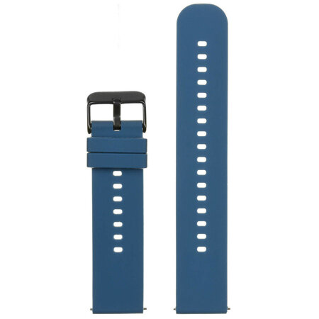 U27 rubber watch strap - navy blue/black - 20mm