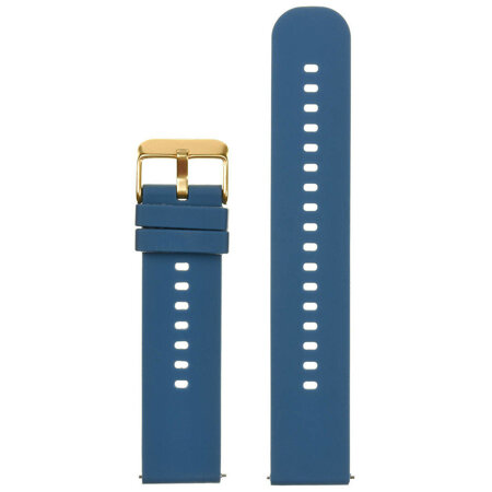 U27 rubber watch strap - navy blue/gold - 18mm