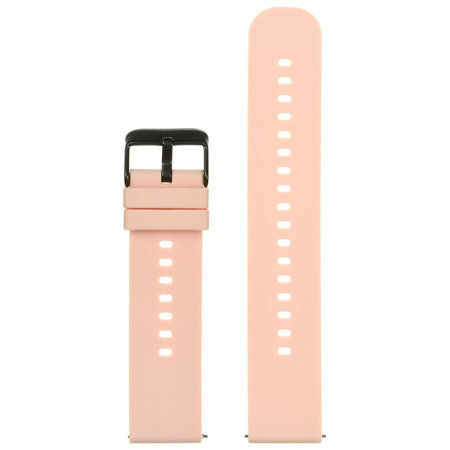 U27 rubber watch strap - pink/black - 18mm