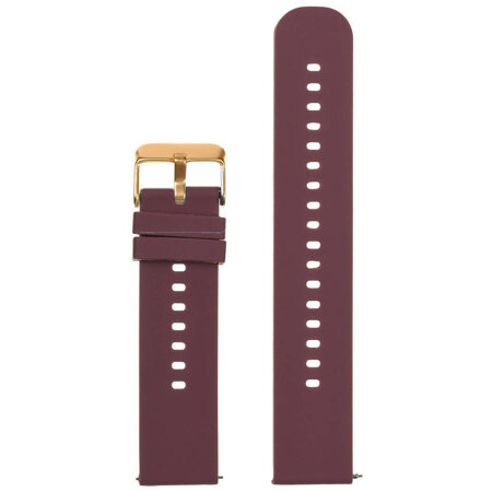 U27 rubber watch strap - purple/rosegold - 18mm