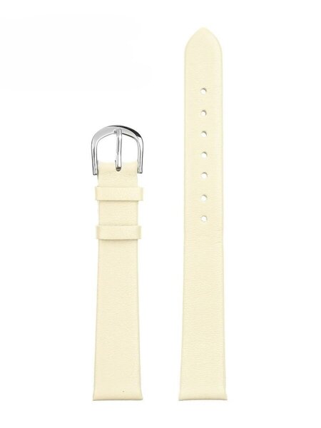 W36L leather watch strap - beige - 18mm