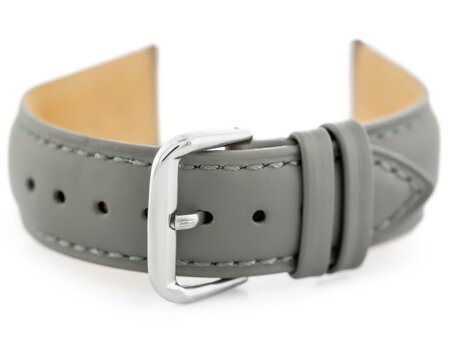 W94 leather watch strap - gray - 16mm