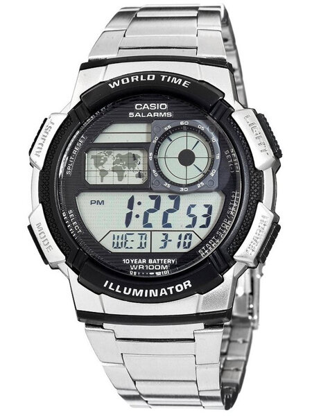 ZEGAREK MĘSKI CASIO AE-1000W 1AVDF (zd073h) - WORLD TIME + BOX