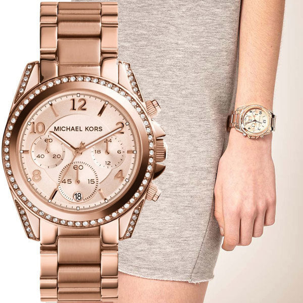 Michael kors blair watch rose gold hotsell