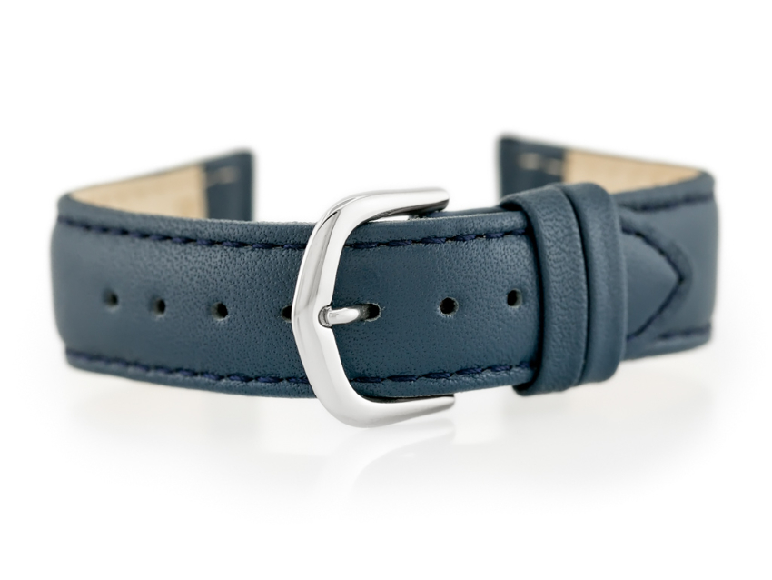 BISSET BS-106 leather watch strap - 18mm