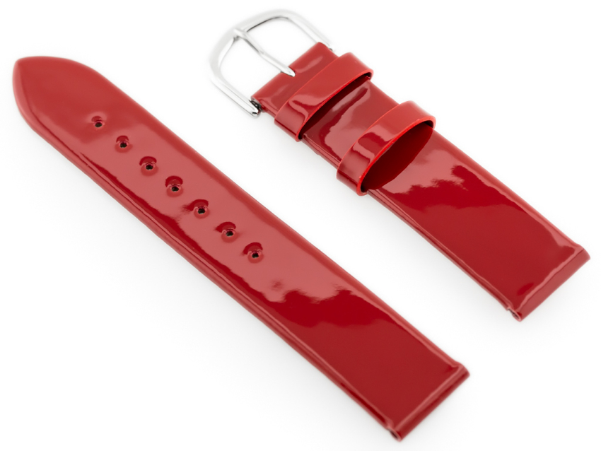 BISSET BS-117 leather watch strap - 18mm - lacquered