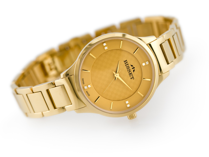 BISSET BSBE45 WOMEN'S WATCH - gold (zb551d)