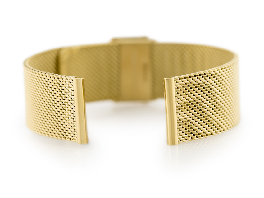 Bracelet 302G - HQ mesh - gold - 20mm