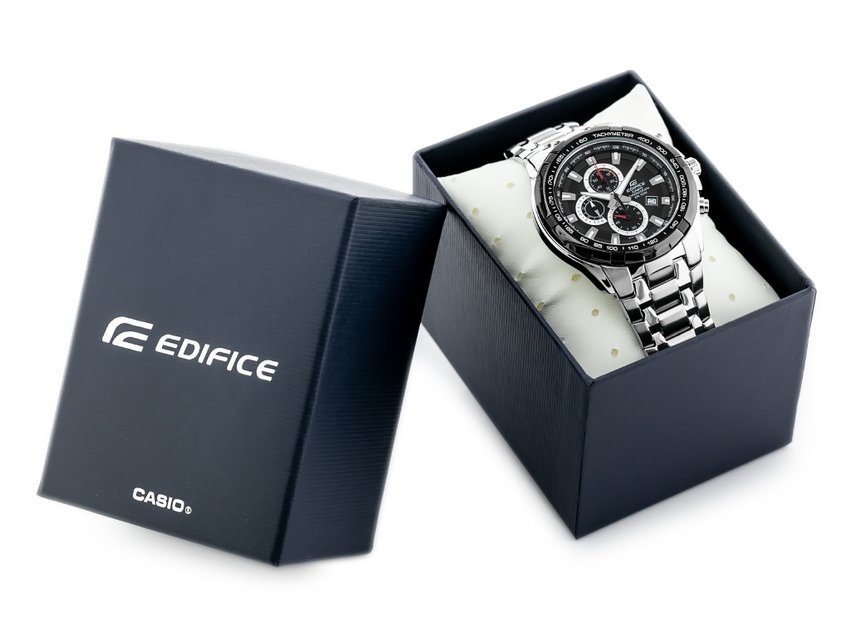 CASIO EDIFICE MEN'S WATCH EFR-539D-1A - 10ATM (zd114a) + BOX