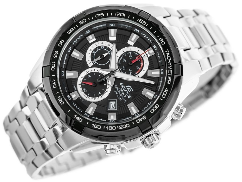 CASIO EDIFICE MEN'S WATCH EFR-539D-1A - 10ATM (zd114a) + BOX