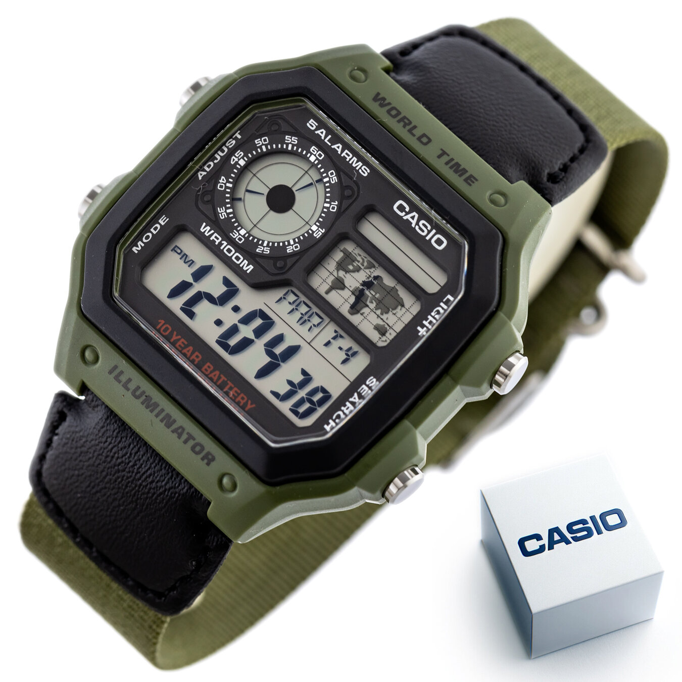 CASIO MEN'S WATCH AE-1200WHB-3B + BOX