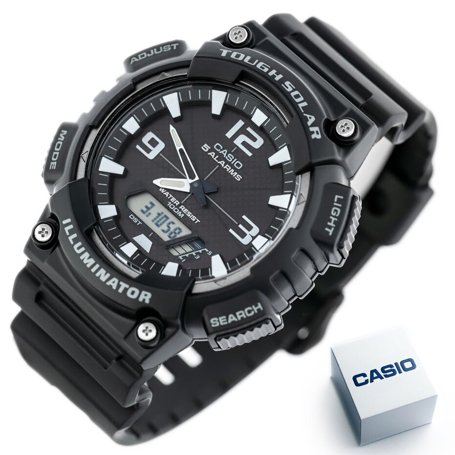 CASIO MEN'S WATCH AQ-S810W 1AV (zd044h) - SOLAR POWERED + BOX