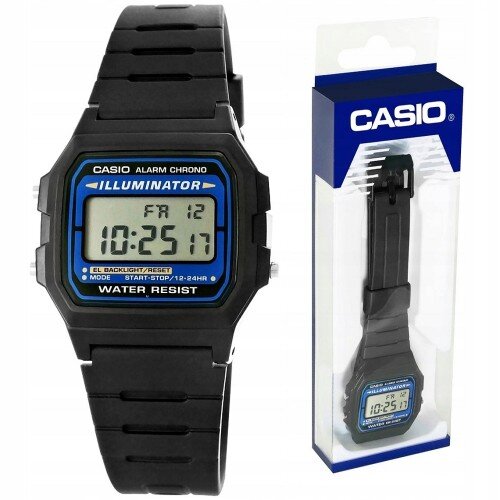 CASIO MEN'S WATCH F-105W-1AWYEF (zd186a) - CLASSIC + BOX