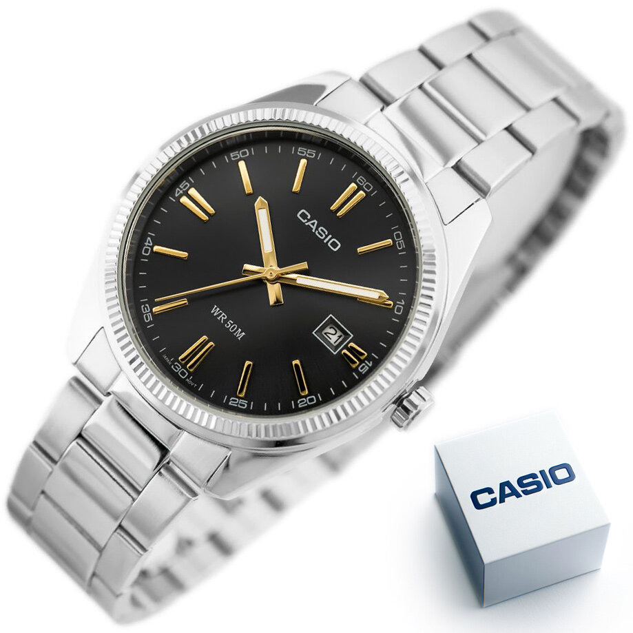 CASIO MEN'S WATCH MTP-1302D-1A2VDF (zd072b) + BOX