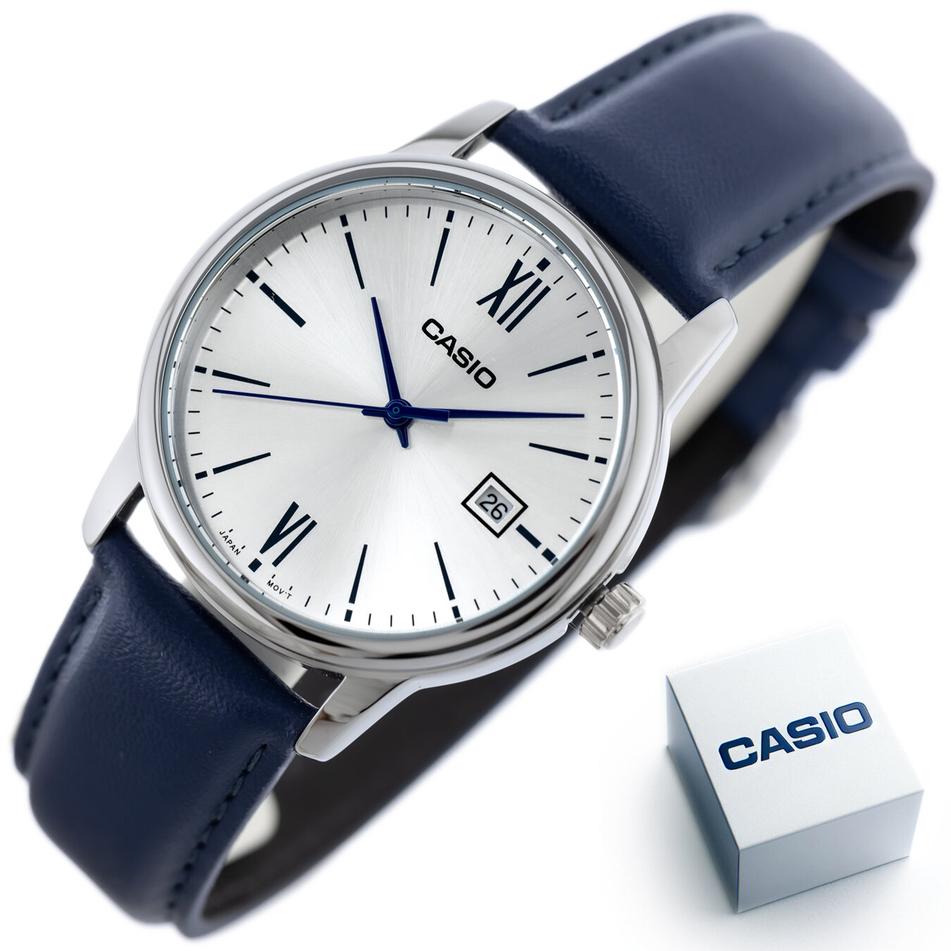 CASIO MEN'S WATCH MTP-V002L-2B3 + BOX (zd224b)