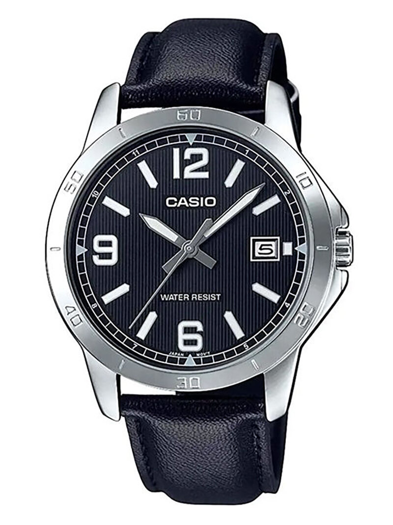 CASIO MEN'S WATCH MTP-V004L-1B + BOX (zd046g)