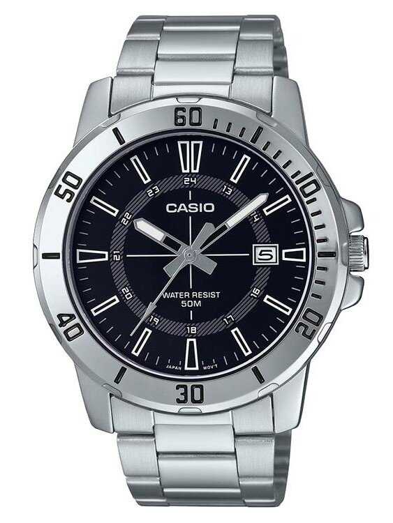 CASIO MEN'S WATCH MTP-VD01D-1CVUDF (zd185b) + BOX