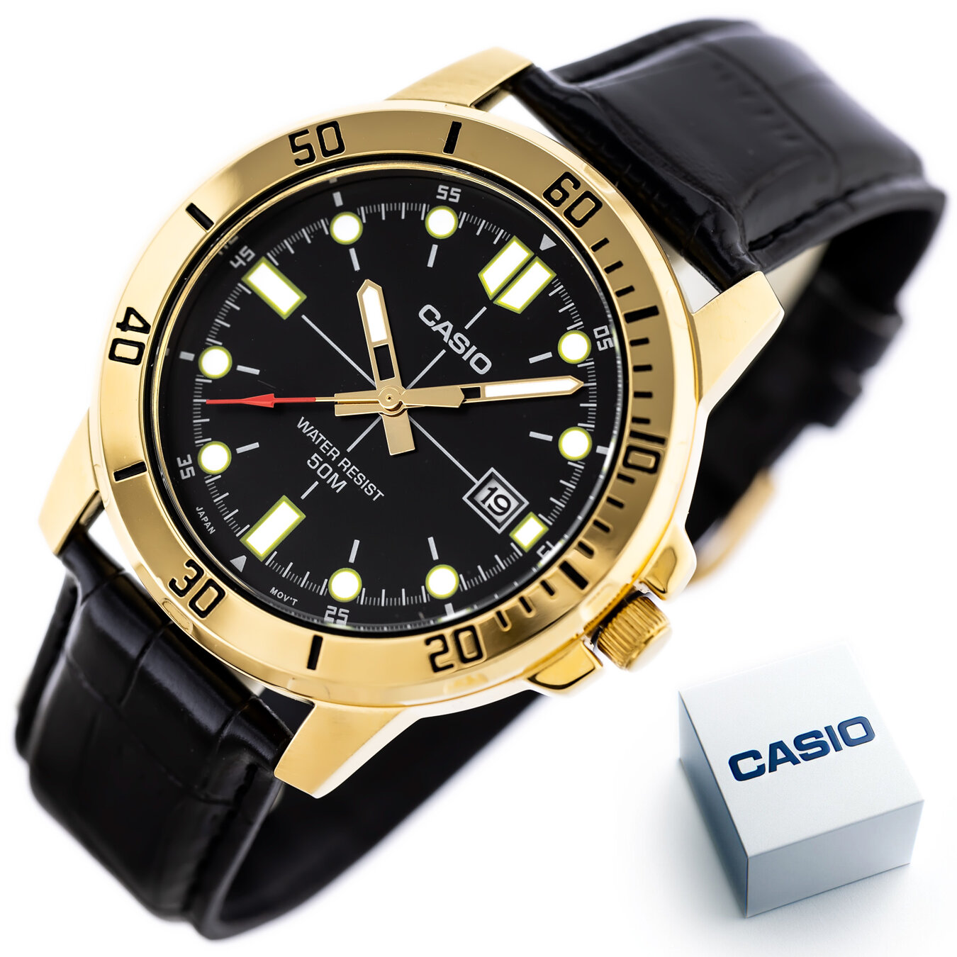 CASIO MEN'S WATCH MTP-VD01GL-1E + BOX